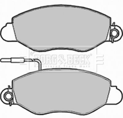 BBP1994 BORG & BECK Комплект тормозных колодок, дисковый тормоз