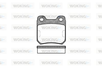 P339310 WOKING Комплект тормозных колодок, дисковый тормоз