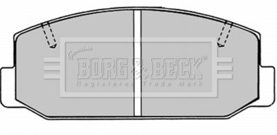 BBP1276 BORG & BECK Комплект тормозных колодок, дисковый тормоз