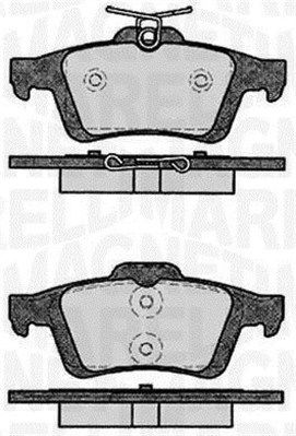 363916060796 MAGNETI MARELLI Комплект тормозных колодок, дисковый тормоз