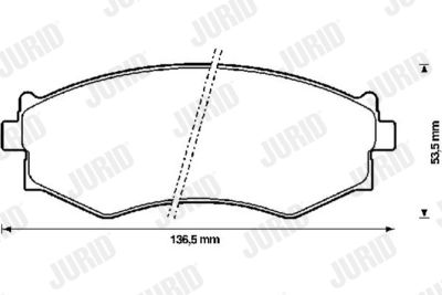 572338J JURID Комплект тормозных колодок, дисковый тормоз