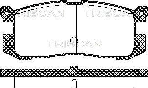 811050926 TRISCAN Комплект тормозных колодок, дисковый тормоз