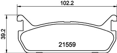 8DB355027061 HELLA PAGID Комплект тормозных колодок, дисковый тормоз