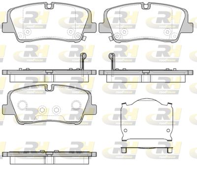 2168700 ROADHOUSE Комплект тормозных колодок, дисковый тормоз