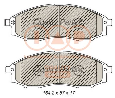 70413044 IAP QUALITY PARTS Комплект тормозных колодок, дисковый тормоз