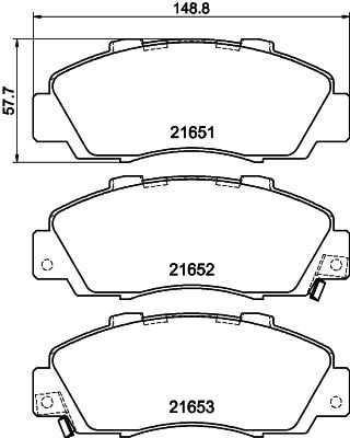 8DB355027131 HELLA PAGID Комплект тормозных колодок, дисковый тормоз