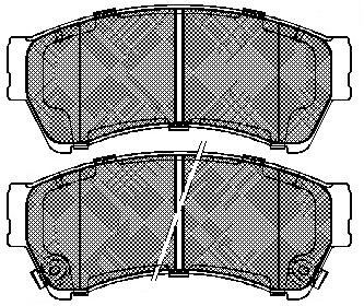 FP1164 FIT Комплект тормозных колодок, дисковый тормоз