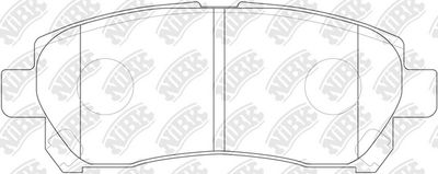 PN1832 NiBK Комплект тормозных колодок, дисковый тормоз