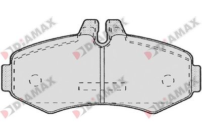 N09091 DIAMAX Комплект тормозных колодок, дисковый тормоз