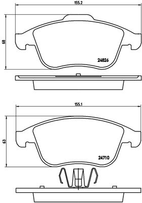 FK20077 KAISHIN Комплект тормозных колодок, дисковый тормоз