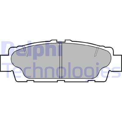 LP937 DELPHI Комплект тормозных колодок, дисковый тормоз