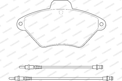 WBP21632A WAGNER Комплект тормозных колодок, дисковый тормоз