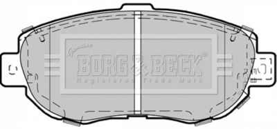 BBP1353 BORG & BECK Комплект тормозных колодок, дисковый тормоз