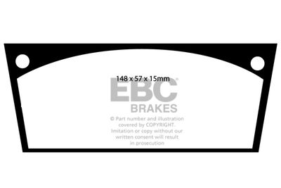 DP113 EBC Brakes Комплект тормозных колодок, дисковый тормоз