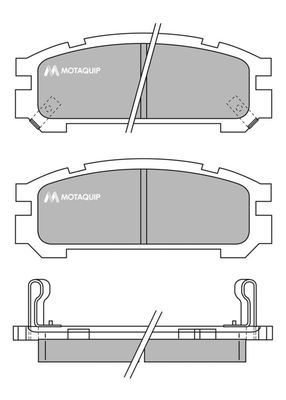 LVXL733 MOTAQUIP Комплект тормозных колодок, дисковый тормоз