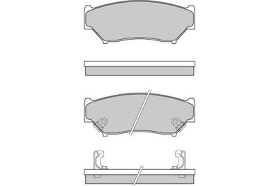 120620 E.T.F. Комплект тормозных колодок, дисковый тормоз