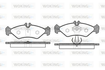 P479300 WOKING Комплект тормозных колодок, дисковый тормоз