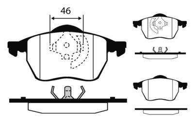 RA04294 RAICAM Комплект тормозных колодок, дисковый тормоз