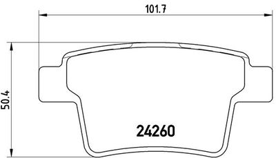 P24063 BREMBO Комплект тормозных колодок, дисковый тормоз