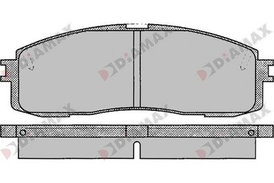 N09726 DIAMAX Комплект тормозных колодок, дисковый тормоз