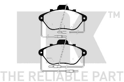 223718 NK Комплект тормозных колодок, дисковый тормоз