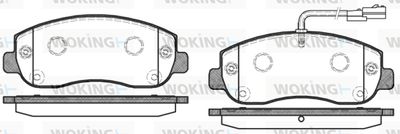 P1549301 WOKING Комплект тормозных колодок, дисковый тормоз