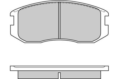 120558 E.T.F. Комплект тормозных колодок, дисковый тормоз
