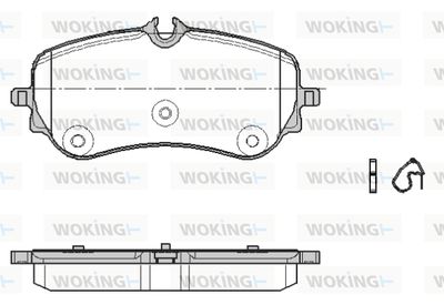 P1948300 WOKING Комплект тормозных колодок, дисковый тормоз