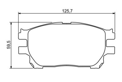 0986494212 BOSCH Комплект тормозных колодок, дисковый тормоз