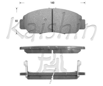 FK5113 KAISHIN Комплект тормозных колодок, дисковый тормоз