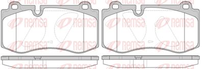 120210 REMSA Комплект тормозных колодок, дисковый тормоз