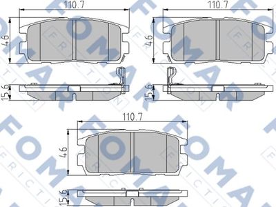 FO930981 FOMAR Friction Комплект тормозных колодок, дисковый тормоз