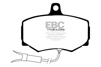 DP7562 EBC Brakes Комплект тормозных колодок, дисковый тормоз