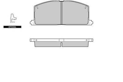 120255 E.T.F. Комплект тормозных колодок, дисковый тормоз