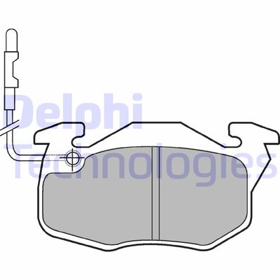 LP490 DELPHI Комплект тормозных колодок, дисковый тормоз