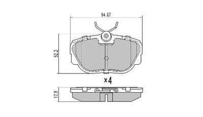 FBP0746 FREMAX Комплект тормозных колодок, дисковый тормоз