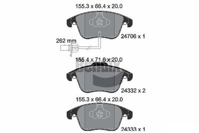 BPD1076 BENDIX Braking Комплект тормозных колодок, дисковый тормоз