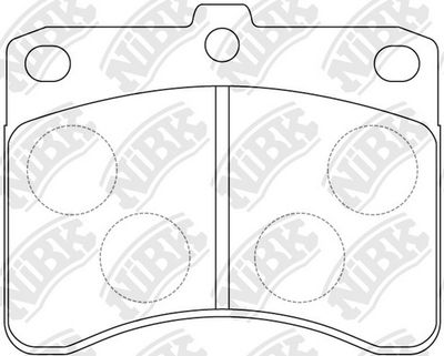 PN6114 NiBK Комплект тормозных колодок, дисковый тормоз