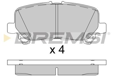 BP3922 BREMSI Комплект тормозных колодок, дисковый тормоз