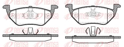 112500 REMSA Комплект тормозных колодок, дисковый тормоз