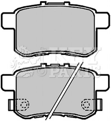 KBP2103 KEY PARTS Комплект тормозных колодок, дисковый тормоз