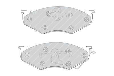 FDB927 FERODO Комплект тормозных колодок, дисковый тормоз