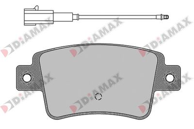 N09539 DIAMAX Комплект тормозных колодок, дисковый тормоз