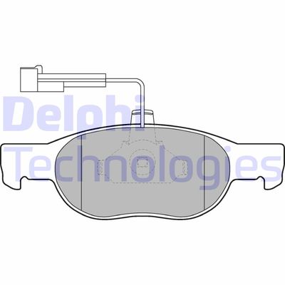 LP1397 DELPHI Комплект тормозных колодок, дисковый тормоз