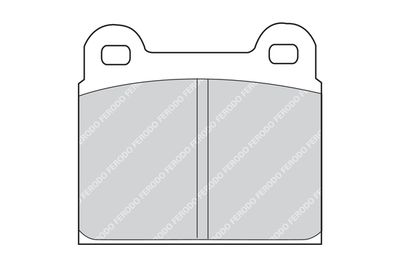 FDB425 FERODO Комплект тормозных колодок, дисковый тормоз