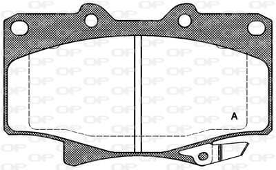 BPA042904 OPEN PARTS Комплект тормозных колодок, дисковый тормоз