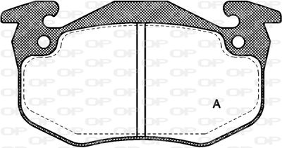 BPA014480 OPEN PARTS Комплект тормозных колодок, дисковый тормоз