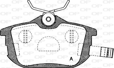 BPA060502 OPEN PARTS Комплект тормозных колодок, дисковый тормоз