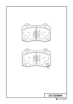 D11324MH MK Kashiyama Комплект тормозных колодок, дисковый тормоз