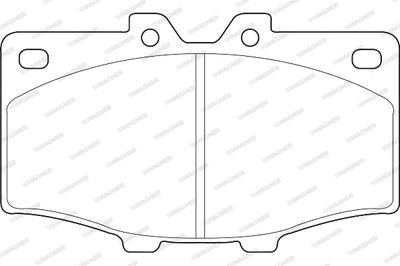 WBP20852A WAGNER Комплект тормозных колодок, дисковый тормоз